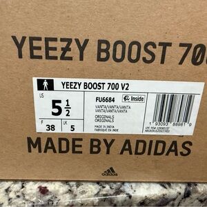 adidas Yeezy Boost 700 V2 Box - Brown with Black Print